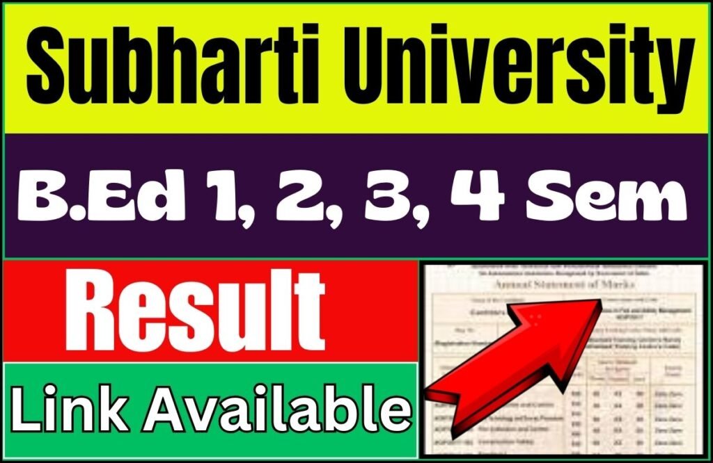 Subharti University B.Ed Result