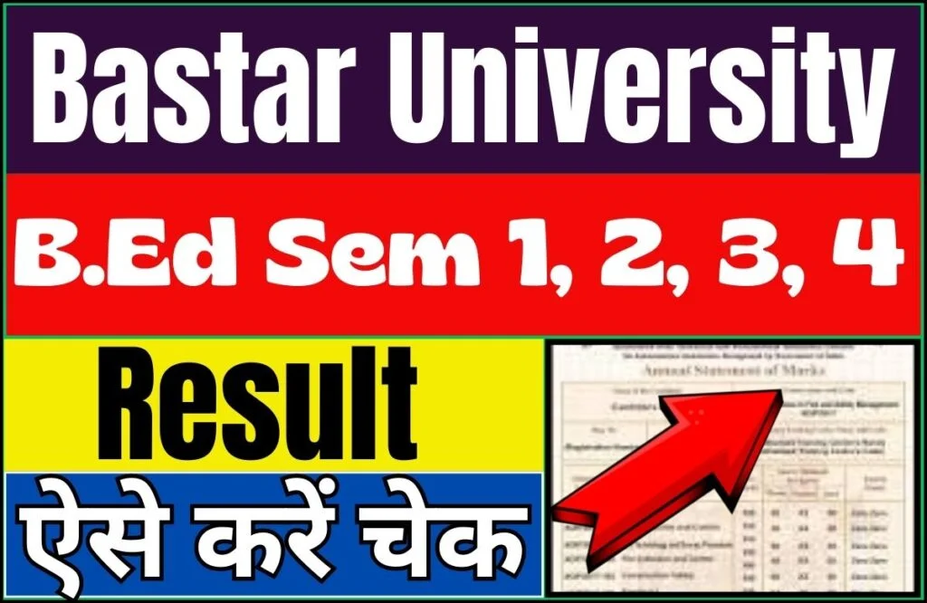 Bastar University B.Ed Result