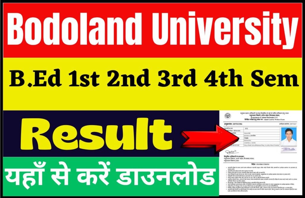 Bodoland University B.Ed Result