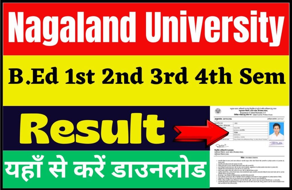 Nagaland University B.Ed Result