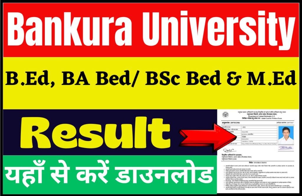 Bankura University B.Ed Result