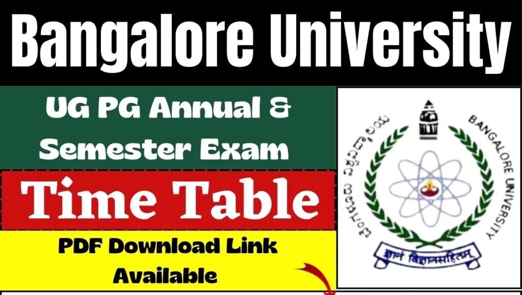 Bangalore University Time Table