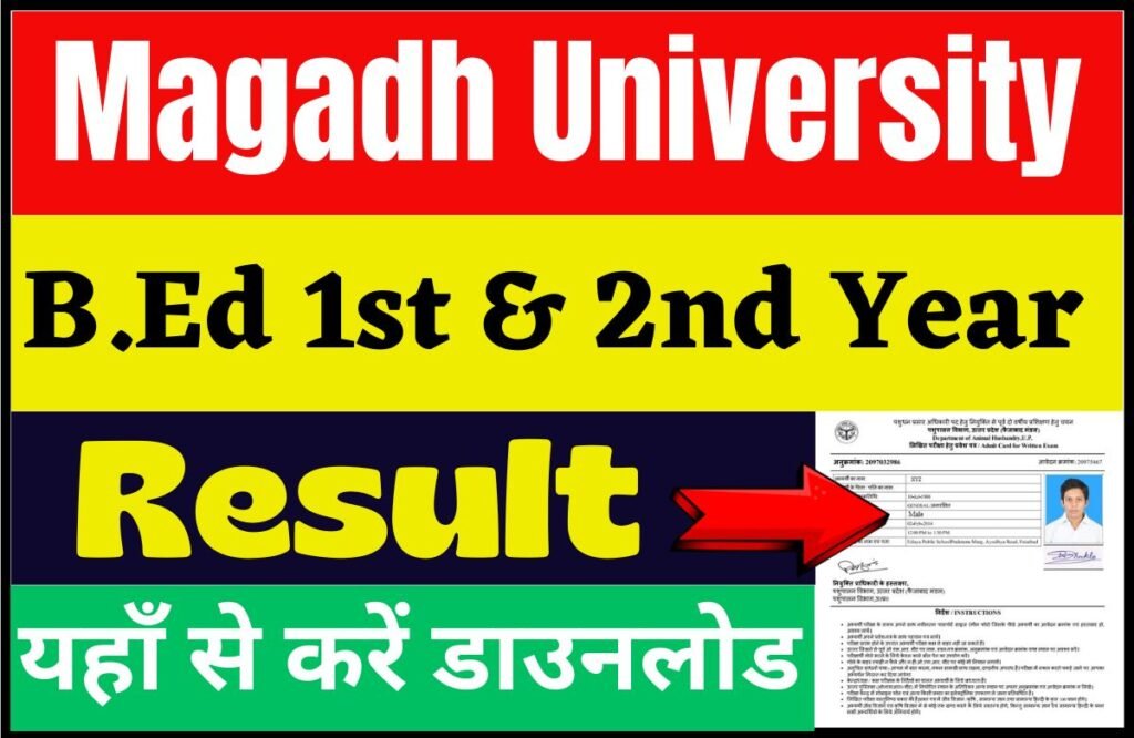 Magadh University B.Ed Result